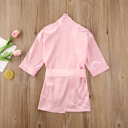 Infant Toddler Baby Girl Flannel Soft Bathrobes Hoodie Kimono Robe Clothes with Belt Apparel & Accessories > Clothing > Sleepwear & Loungewear > Robes Kylie Max   