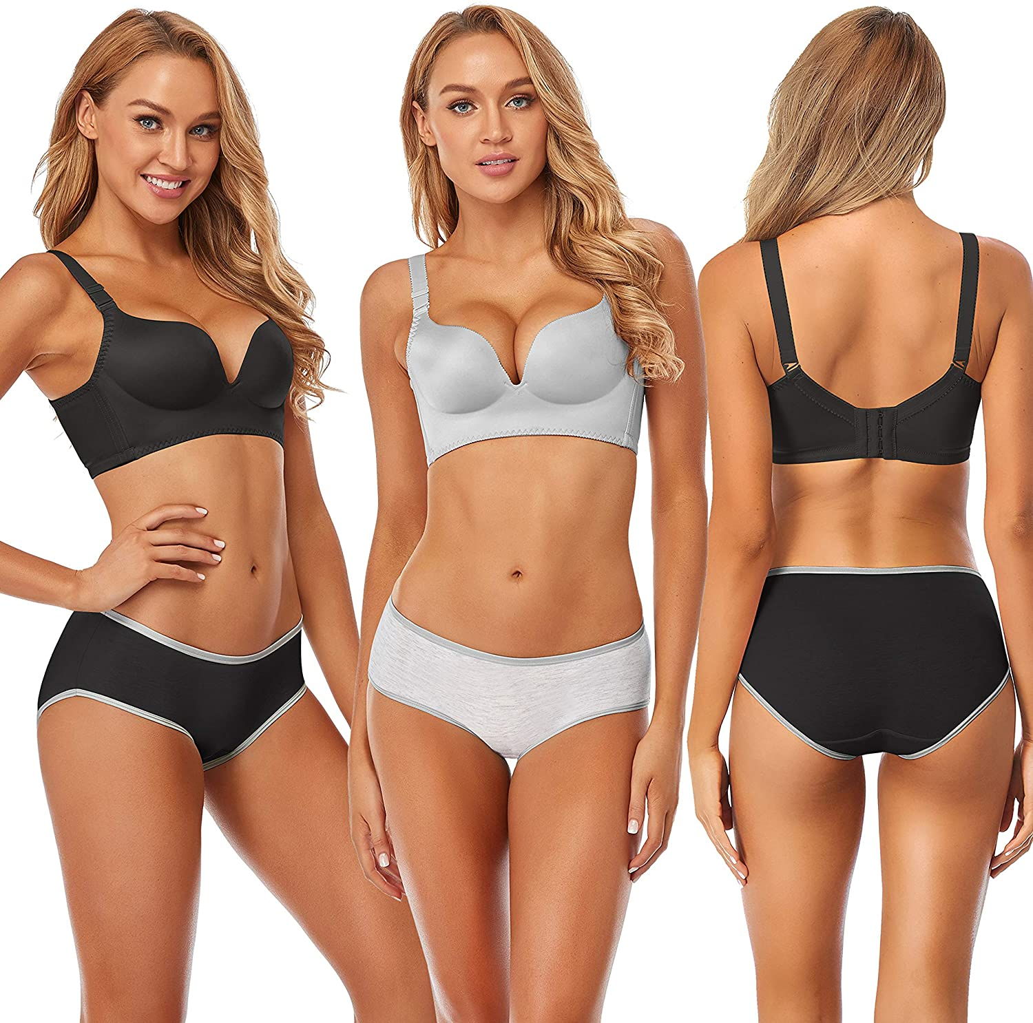 Cotton Full Coverage Underwear Womens Panties No Ride up Hipster Soft Breathable Stretch Bikini Ladies Briefs 6 Pack Apparel & Accessories > Clothing > Underwear & Socks > Underwear DUKAWA   