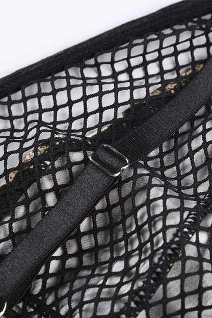 Women Harness Lace Lingerie Set Skirt 3 Pieces Bralettes and Garter Belt Apparel & Accessories > Clothing > Underwear & Socks > Lingerie QUEENIE VISCONTI   