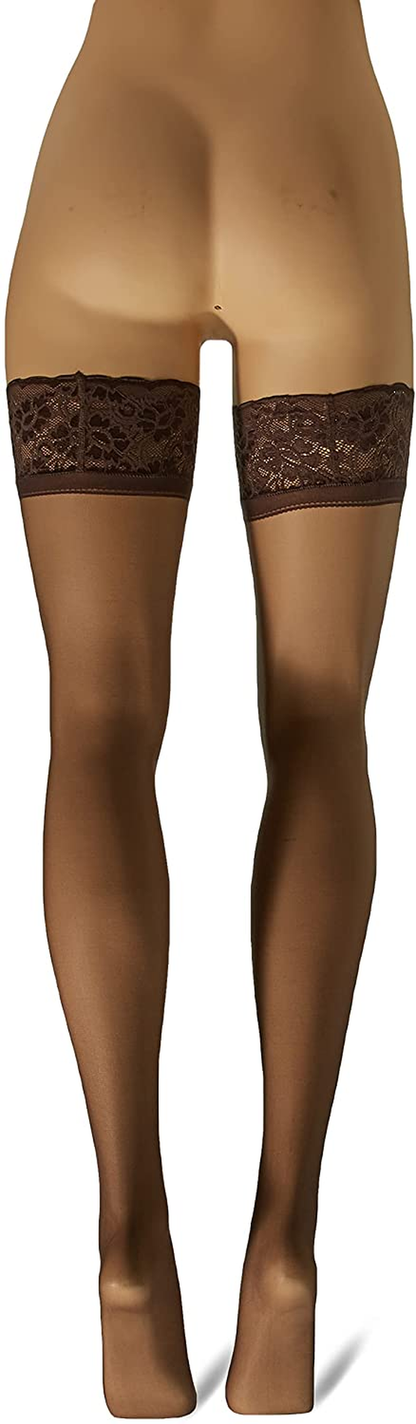 Hanes Silk Reflections Women'S Lace Top Thigh High Apparel & Accessories > Clothing > Underwear & Socks > Shapewear Hanes   