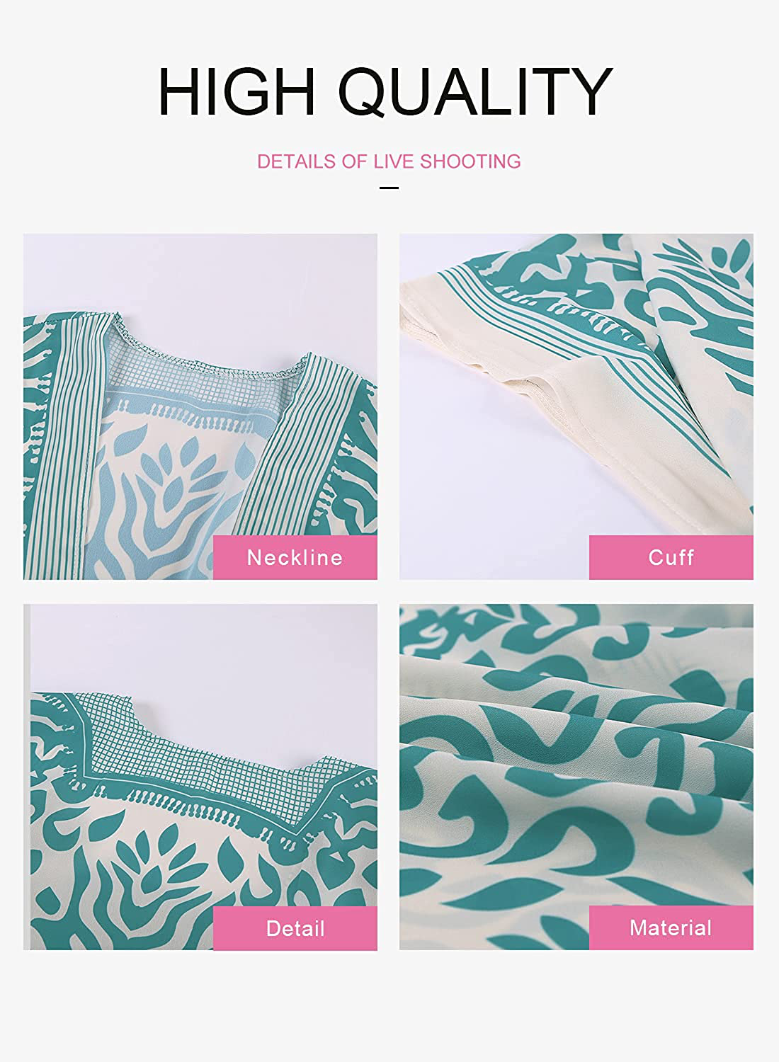 Dokotoo Womens 2022 Fashion Summer Print Kimono Casual Cardigans Loose Cover Ups Apparel & Accessories > Clothing > Swimwear Kylie Max   