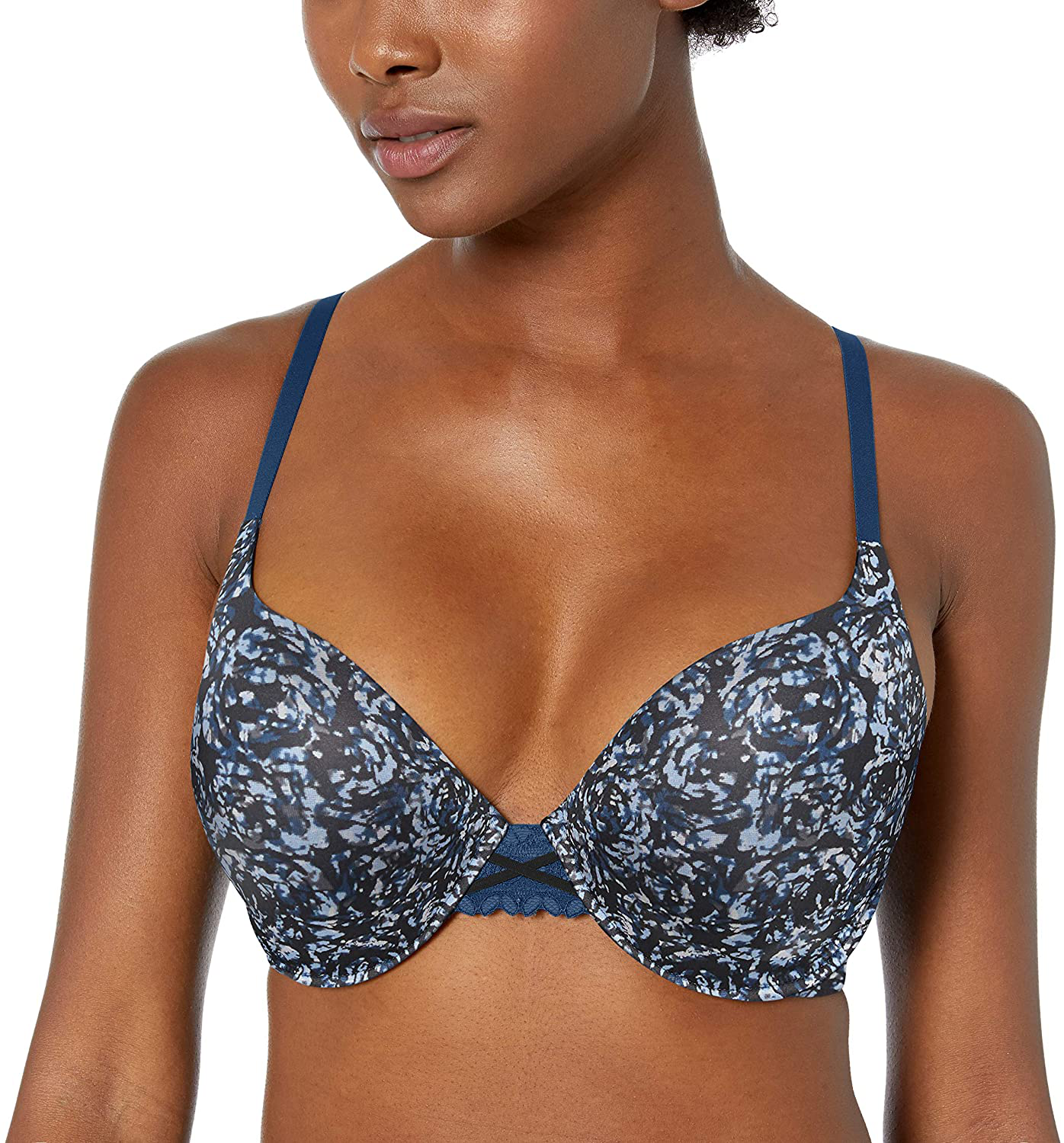 Maidenform Women's Love The Lift DreamWire Push Up Underwire Bra DM0066 Apparel & Accessories > Clothing > Underwear & Socks > Bras Maidenform Sexy Rose Print/Navy 34D 