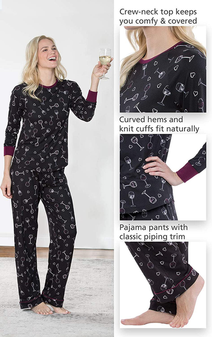 PajamaGram Womens PJs Sets Cozy - Ultra Soft Women Pajamas Apparel & Accessories > Clothing > Sleepwear & Loungewear > Pajamas PajamaGram   