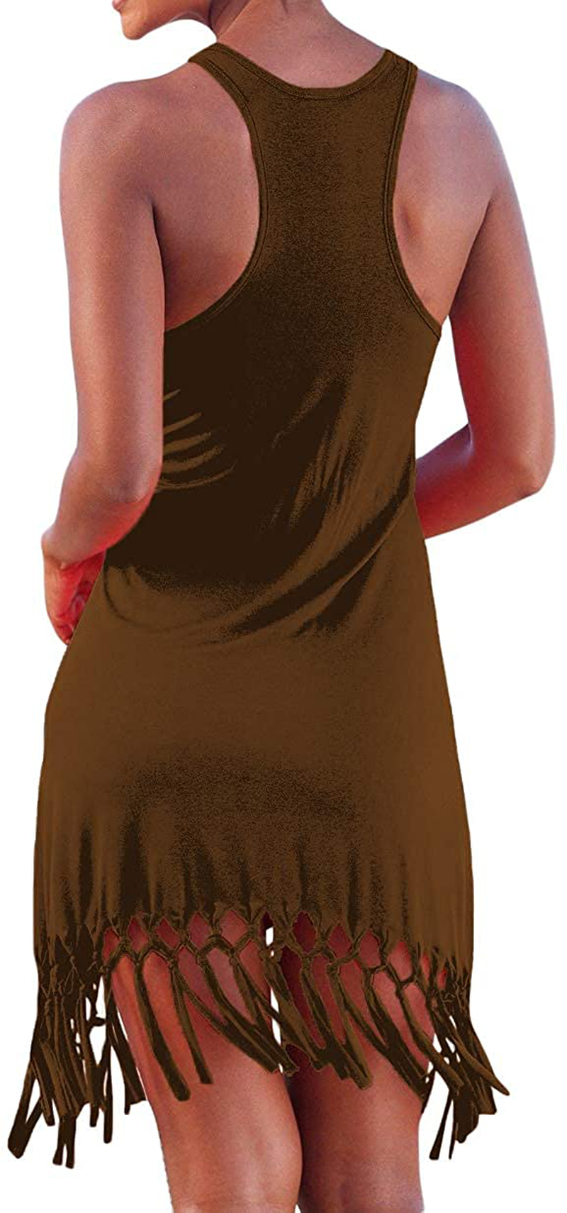 Pinziko Women'S Summer Beach Dress Bikini Cover up Casual Vacation Short Dresses Apparel & Accessories > Clothing > Swimwear Kylie Max   