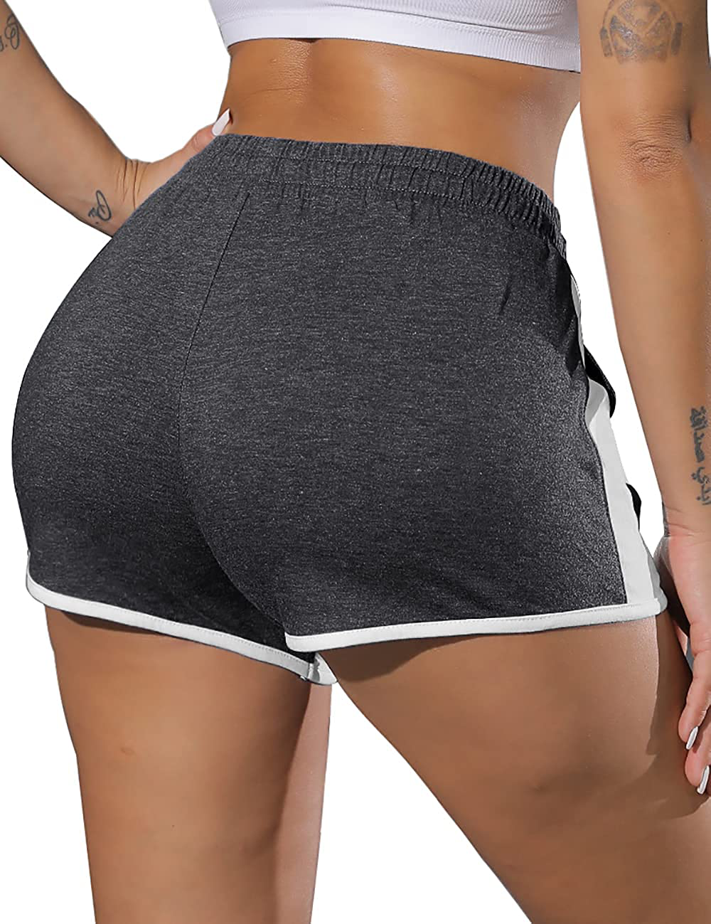 WIHOLL Womens Shorts for Summer Workout Running Shorts with Pockets Drawstring Apparel & Accessories > Clothing > Shorts Kylie Max   