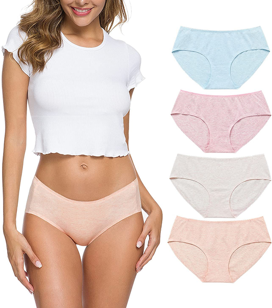 Wealurre Cotton Bikini Women'S Breathable Panties Seamless Comfort Underwear Apparel & Accessories > Clothing > Underwear & Socks > Underwear Wealurre Light Basics Small 