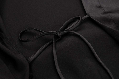 Goodmansam Women'S Plain Color Satin Kimono Robes Elegant Style Nightgown,Long Apparel & Accessories > Clothing > Sleepwear & Loungewear > Robes KYLIE MAX   