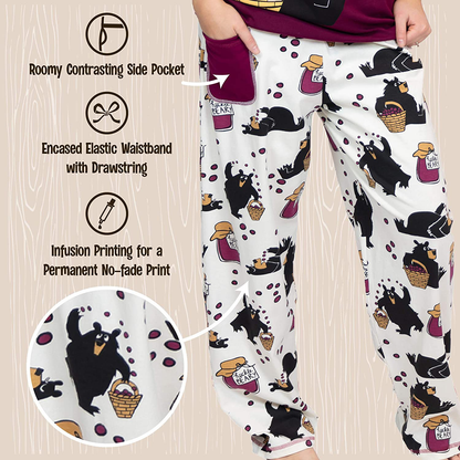 Lazy One Pajamas for Women, Cute Pajama Pants and Top Separates Apparel & Accessories > Clothing > Sleepwear & Loungewear > Pajamas Kylie Max   
