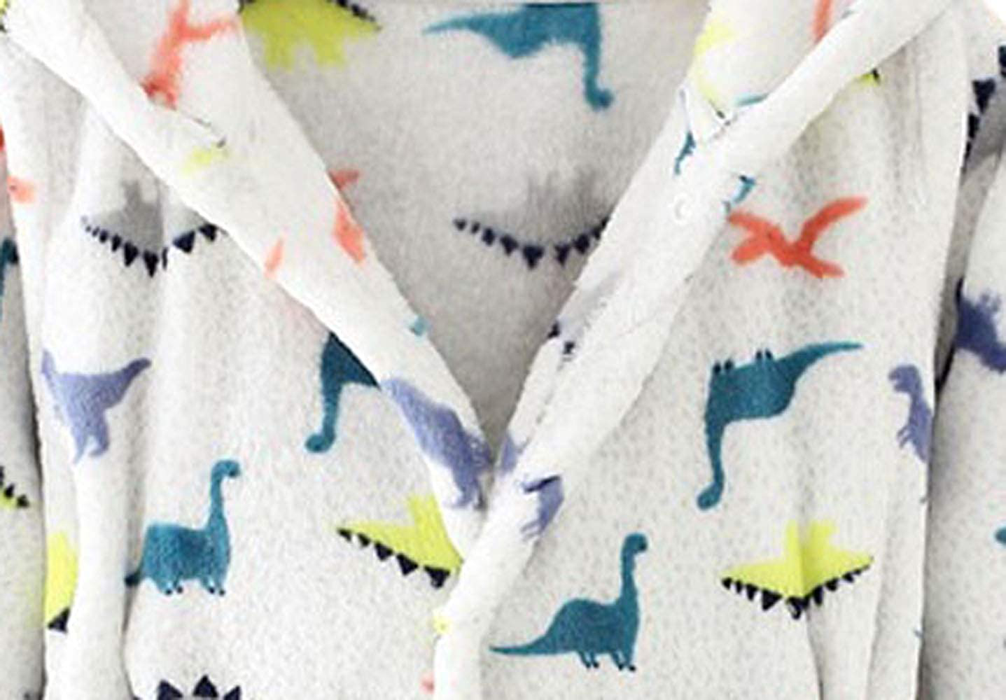 Toddlers Kids Hooded Robe Boys Girls Soft Flannel Bathrobes Pajamas Plush Robe Apparel & Accessories > Clothing > Sleepwear & Loungewear > Robes Kylie Max   