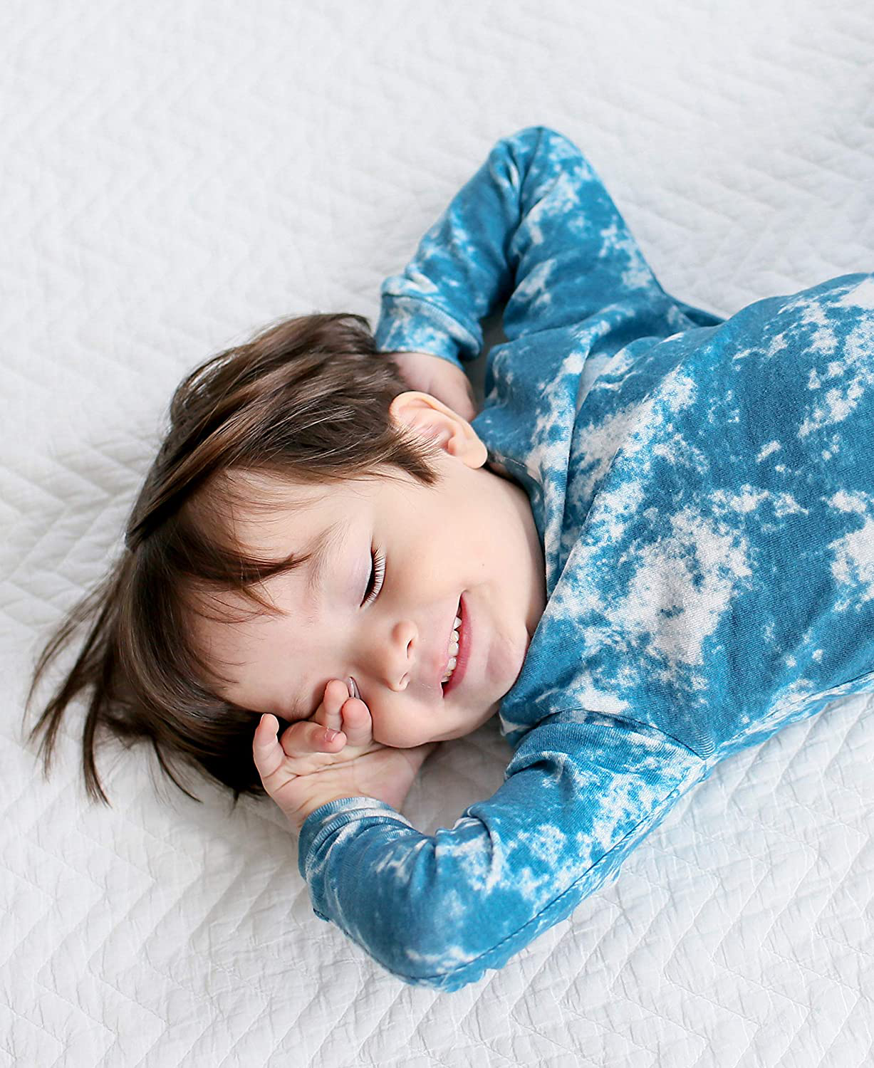 VAENAIT BABY 12M-12 Toddler Kids Boys Girls 100% Cotton Marbling Sung Fit Sleepwear Pajamas 2Pcs Pjs Set Apparel & Accessories > Clothing > Sleepwear & Loungewear > Pajamas Kylie Max   