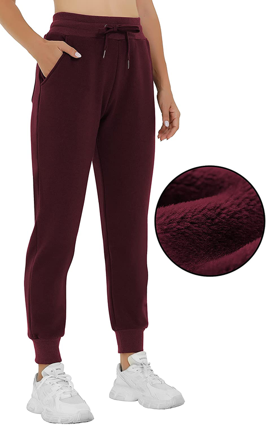 Heathyoga Fleece Lined Joggers for Women Thermal Sweatpants for Women Joggers with Pockets Workout Pants Running Pants Apparel & Accessories > Clothing > Activewear Kylie Max   