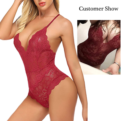 Avidlove Women Teddy Lingerie One Piece Babydoll Mini Bodysuit Apparel & Accessories > Clothing > Underwear & Socks > Lingerie Avidlove   