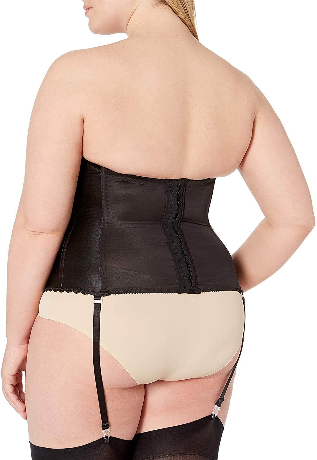 Va Bien Women'S plus Size Smooth Satin Hourglass Bustier Apparel & Accessories > Clothing > Underwear & Socks > Lingerie Va Bien   