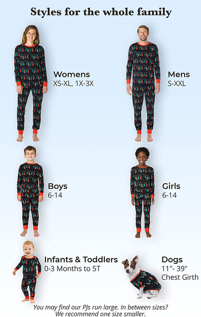 Pajamagram Matching Christmas Pjs for Family, Christmas Lights Apparel & Accessories > Clothing > Sleepwear & Loungewear > Pajamas Kylie Max   