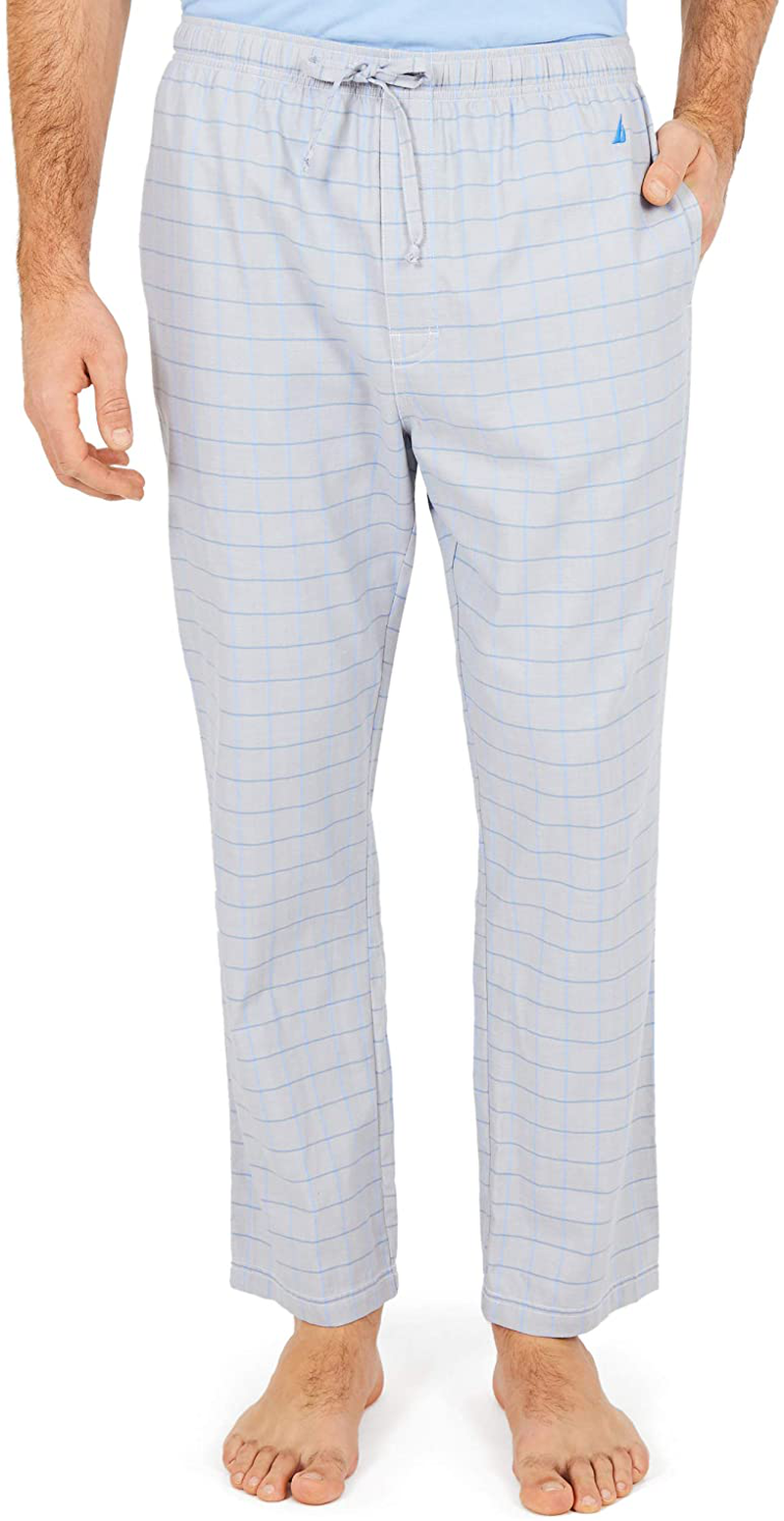 Nautica Men'S Soft Woven 100% Cotton Elastic Waistband Sleep Pajama Pant Apparel & Accessories > Clothing > Sleepwear & Loungewear > Pajamas Kylie Max   