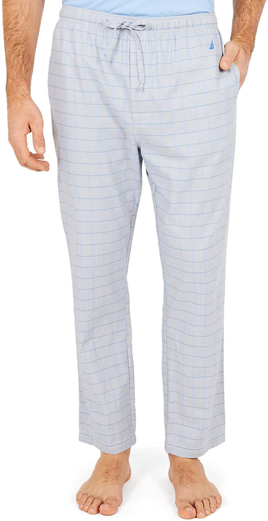 Nautica Men'S Soft Woven 100% Cotton Elastic Waistband Sleep Pajama Pant Apparel & Accessories > Clothing > Sleepwear & Loungewear > Pajamas Kylie Max   