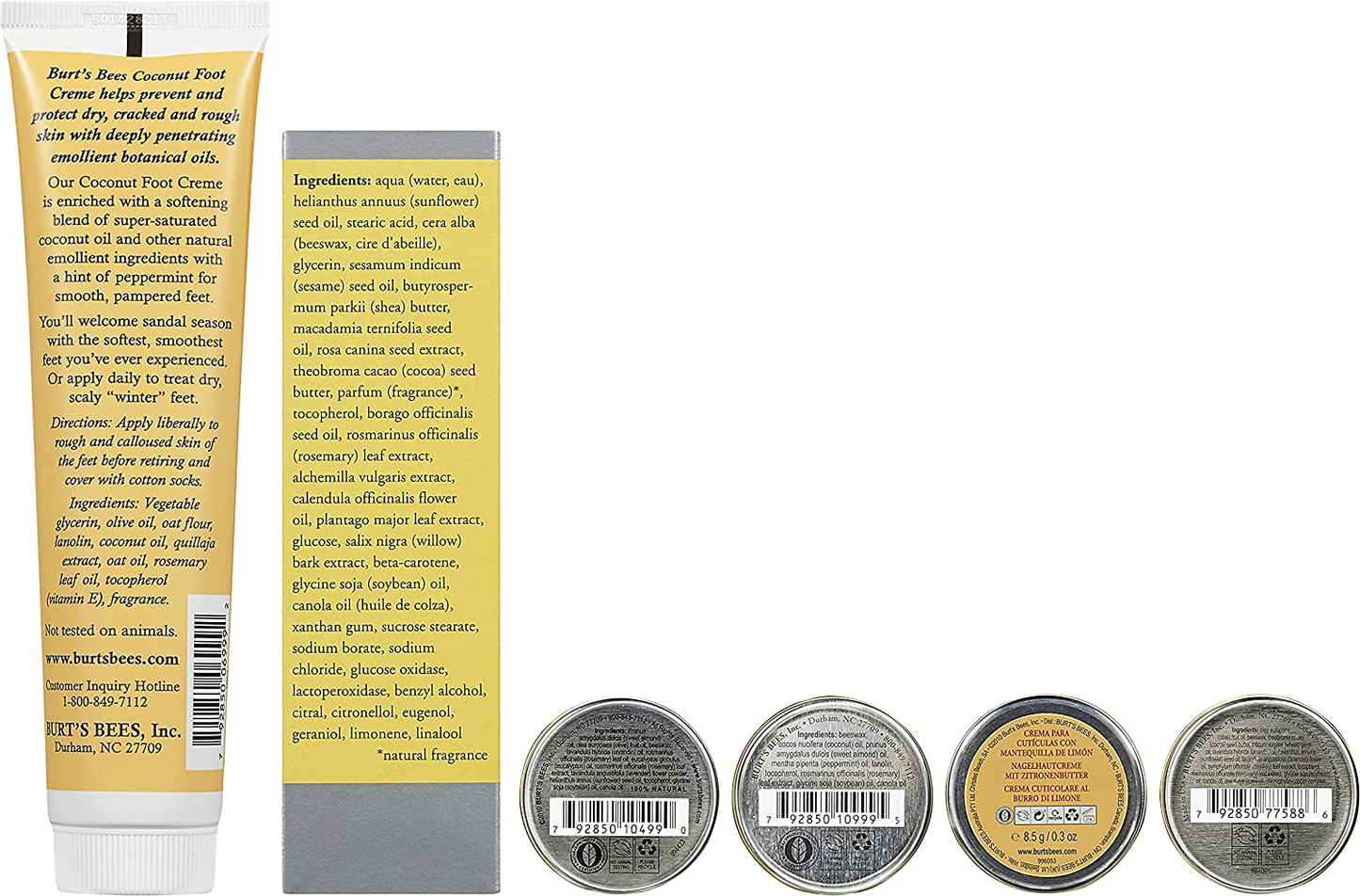 Burt's Bees Gift Set, 6 Classic Products – Cuticle Cream, Hand Salve, Lip Balm, Res-Q Ointment, Hand Repair Cream & Foot Cream, in Giftable Tin Arts & Entertainment > Party & Celebration > Gift Giving Burt's Bees, Inc.   