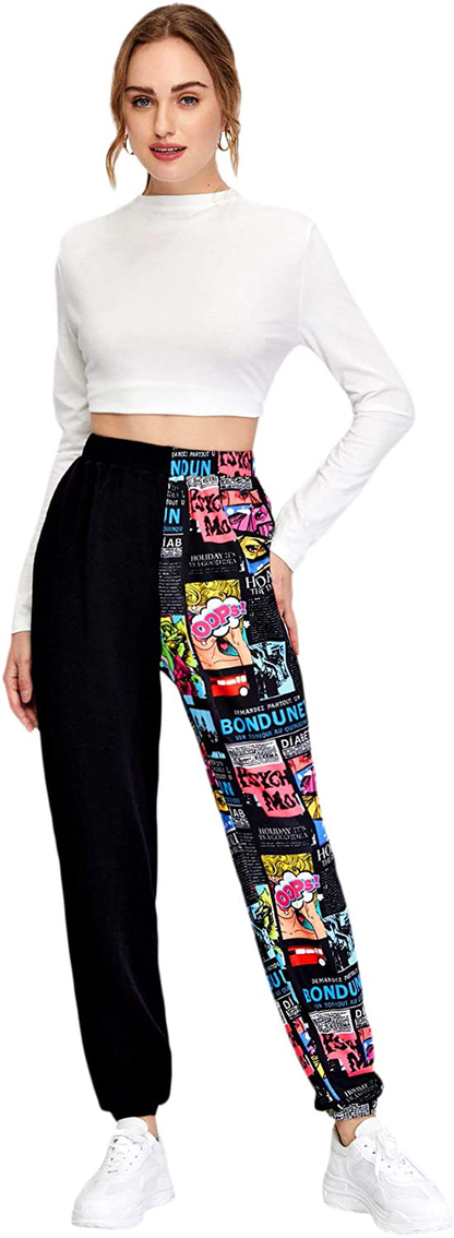 Sweatyrocks Women'S Drawstring Waist Striped Side Jogger Sweatpants with Pocket Apparel & Accessories > Clothing > Activewear Kylie Max   