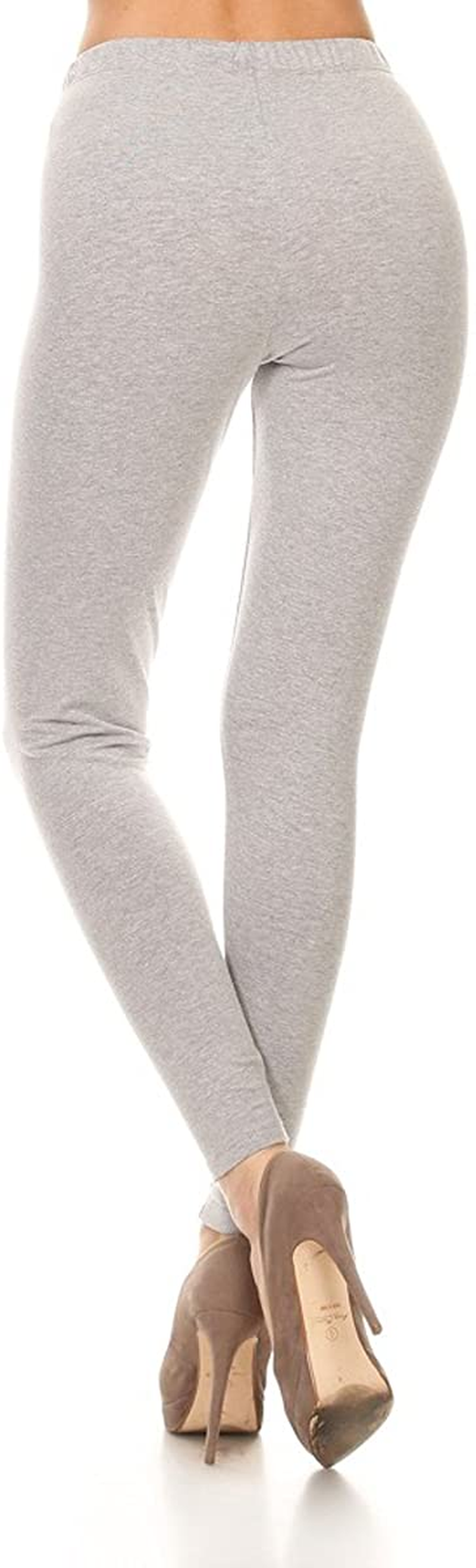 Leggings Depot Cotton Women'S Premium Quality Ultra Soft Solid Leggings Apparel & Accessories > Clothing > Underwear & Socks > Shapewear LEGGINGS DEPOT   