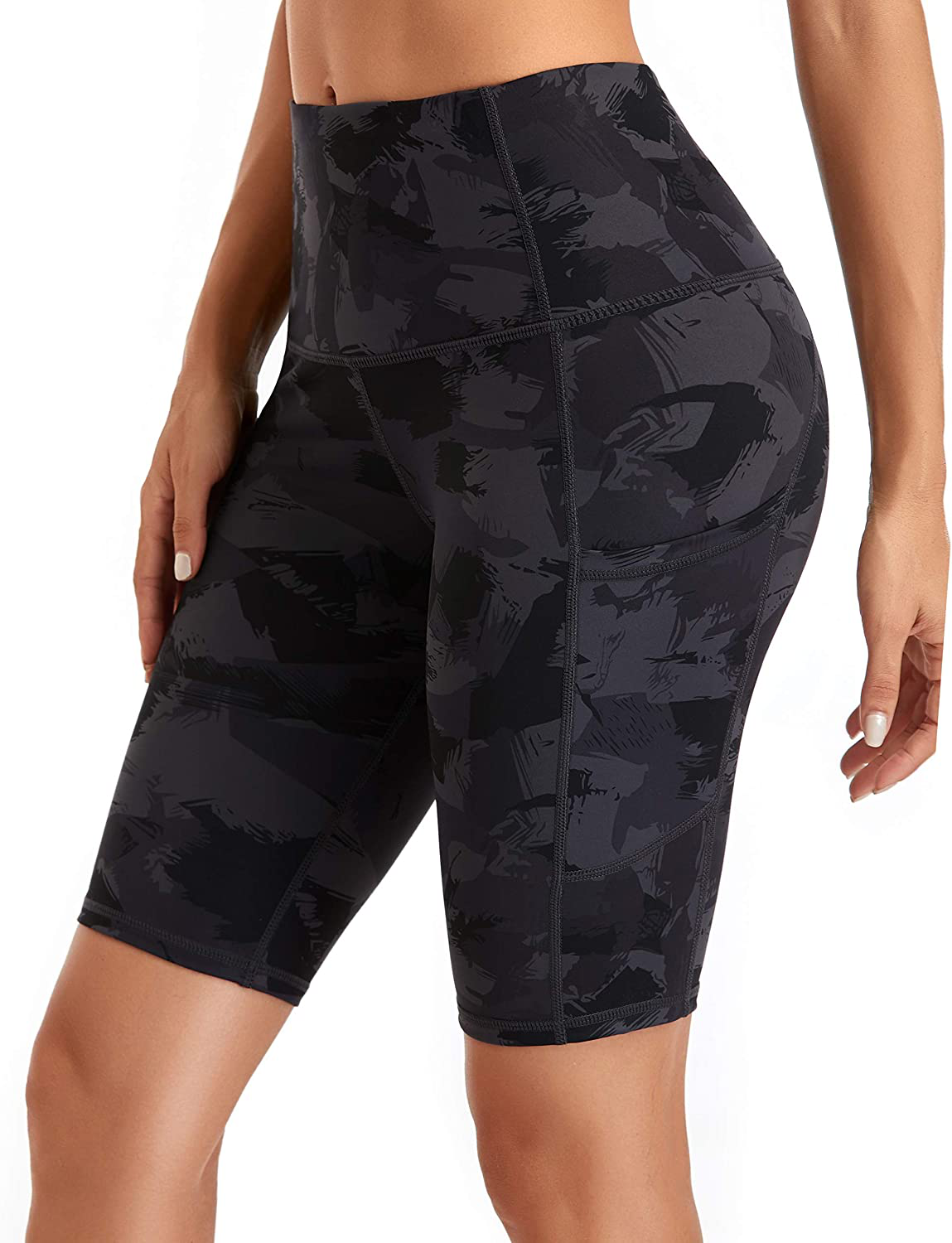 Oalka Women'S Short Yoga Side Pockets High Waist Workout Running Shorts Apparel & Accessories > Clothing > Shorts Kylie Max   
