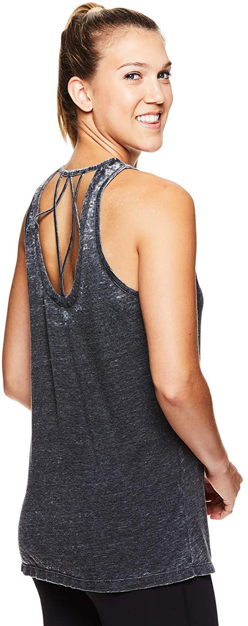 Gaiam Women'S Open Back Yoga Tank Top - Sleeveless Racerback Workout & Gym Shirt Apparel & Accessories > Clothing > Activewear Kylie Max   