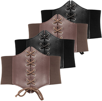 GRACE KARIN Lace-Up Cinch Belt Tied Corset Elastic Waist Belt Apparel & Accessories > Clothing Accessories > Belts GRACE KARIN   