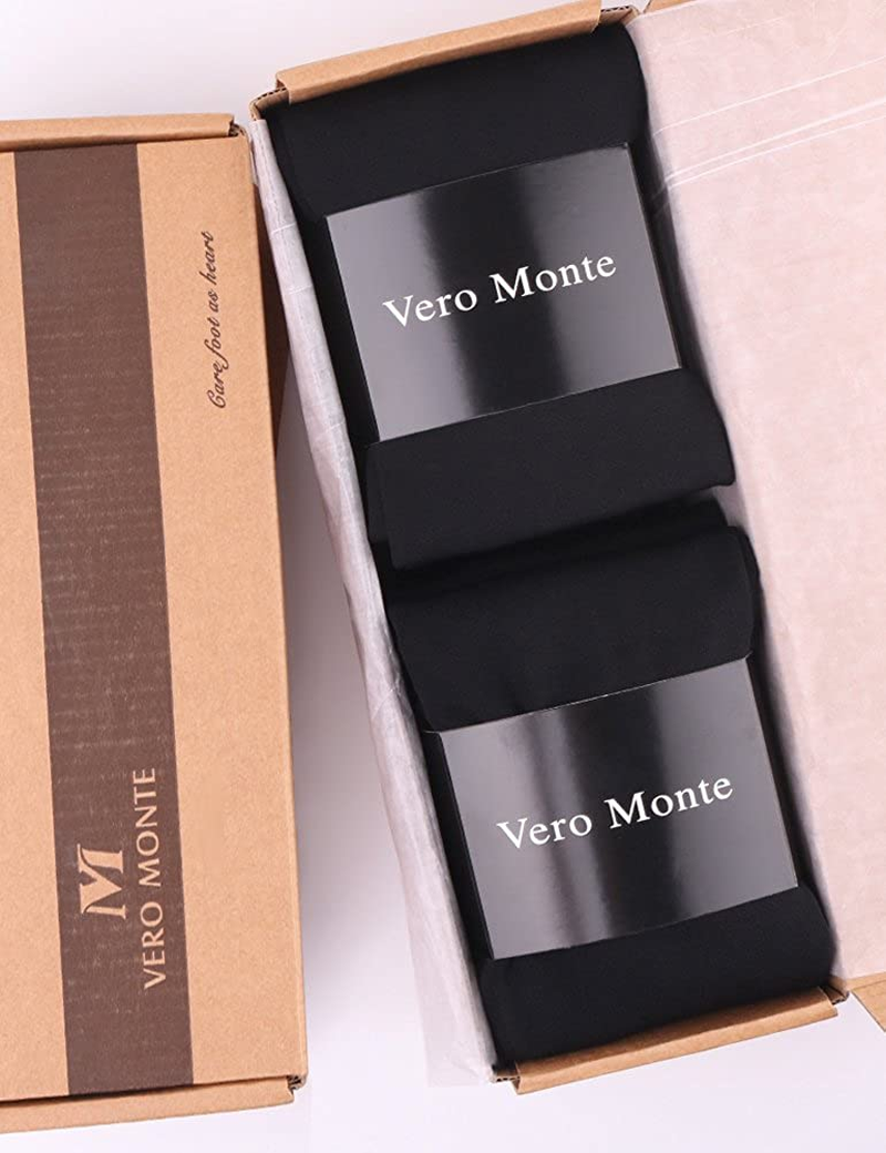 VERO MONTE Womens Opaque Warm Fleece Lined Tights Warm Winter Thermal Tights Apparel & Accessories > Clothing > Underwear & Socks > Shapewear VERO MONTE   