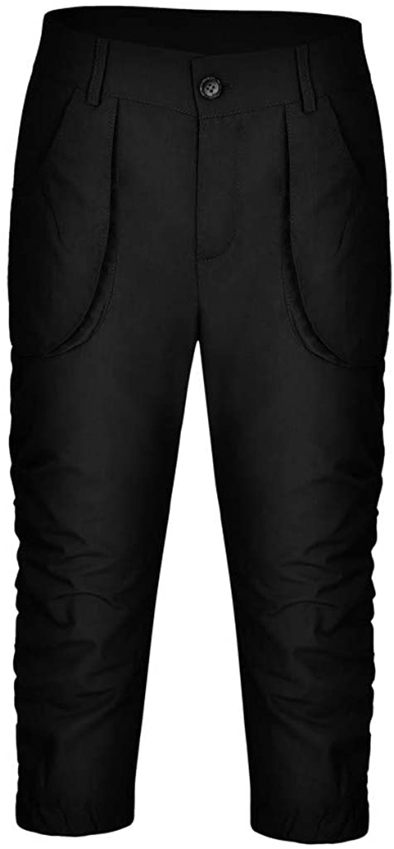 Burband Womens Jersey Capris Cargo Sweatpants Drawstring Waist Cropped Jogger Athletic Sports Gym Pants with Side Pockets Apparel & Accessories > Clothing > Underwear & Socks > Shapewear Burband   