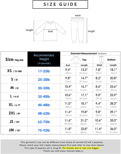 VAENAIT BABY 12M-12 Toddler Kids Boys Girls 100% Cotton Marbling Sung Fit Sleepwear Pajamas 2Pcs Pjs Set Apparel & Accessories > Clothing > Sleepwear & Loungewear > Pajamas Kylie Max   