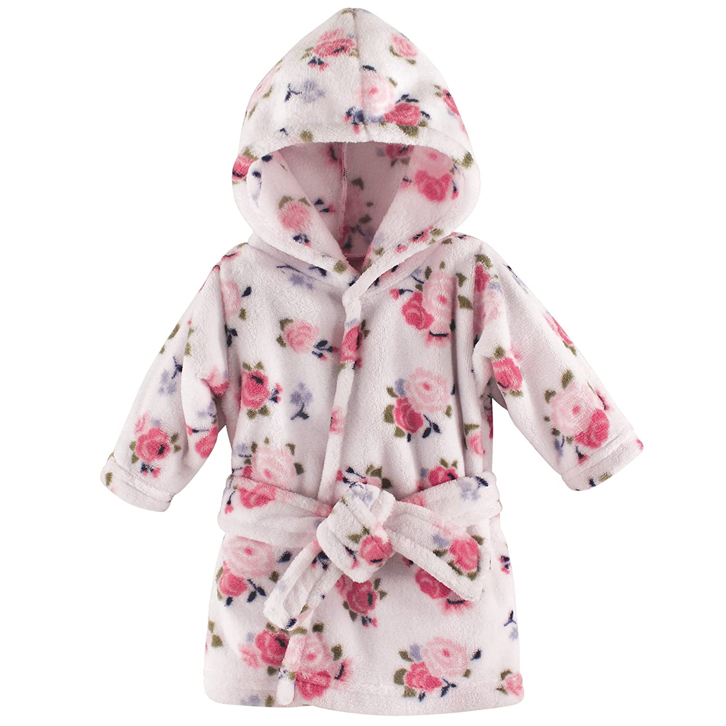 Luvable Friends Unisex Baby Plush Bathrobe, Floral, 0-9M Apparel & Accessories > Clothing > Sleepwear & Loungewear > Robes Kylie Max   