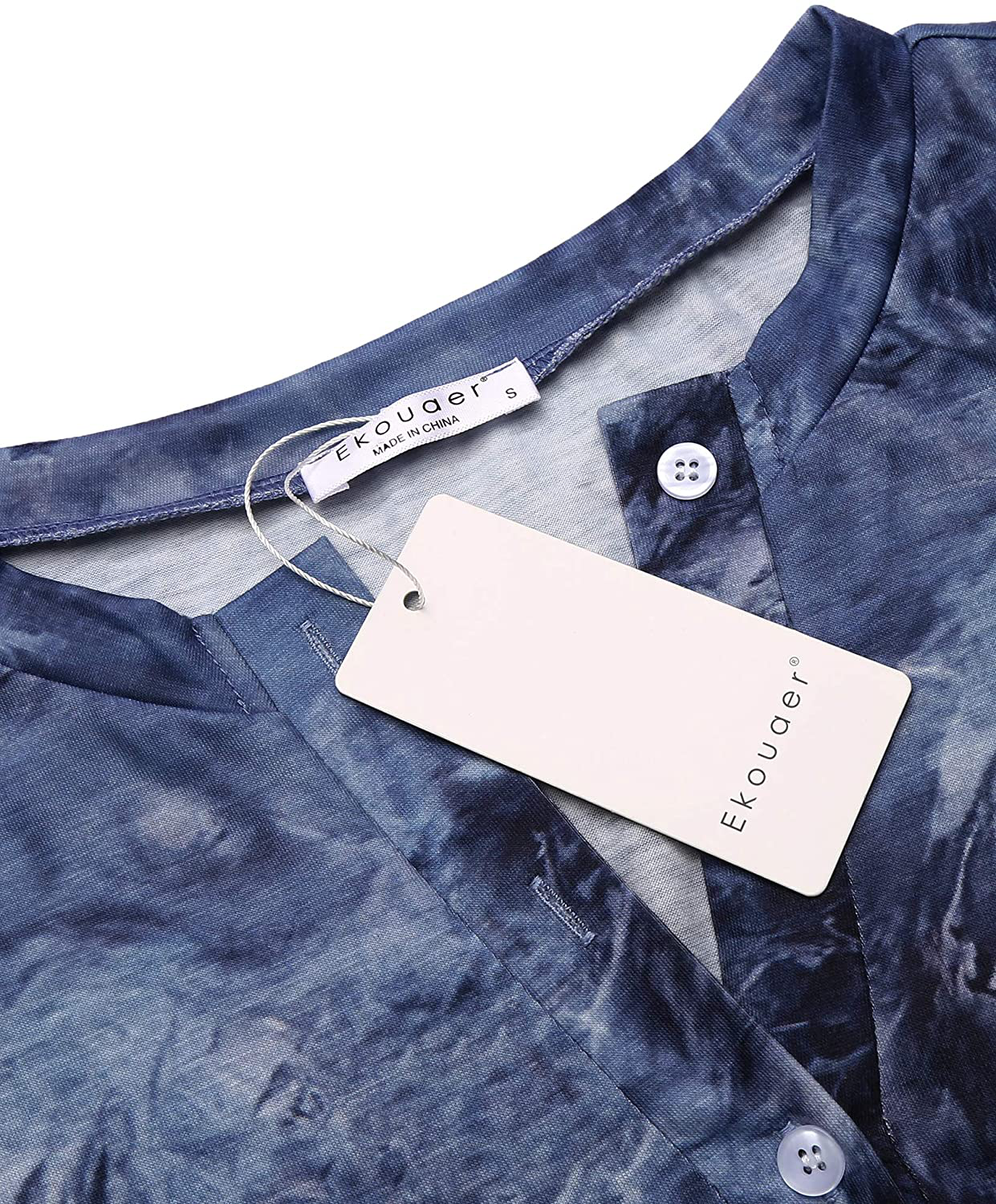 Ekouaer Tie Dye Pajamas Set Womens Loungewear Sleepwear 2 Piece PJ Sets Apparel & Accessories > Clothing > Sleepwear & Loungewear > Pajamas Ekouaer   