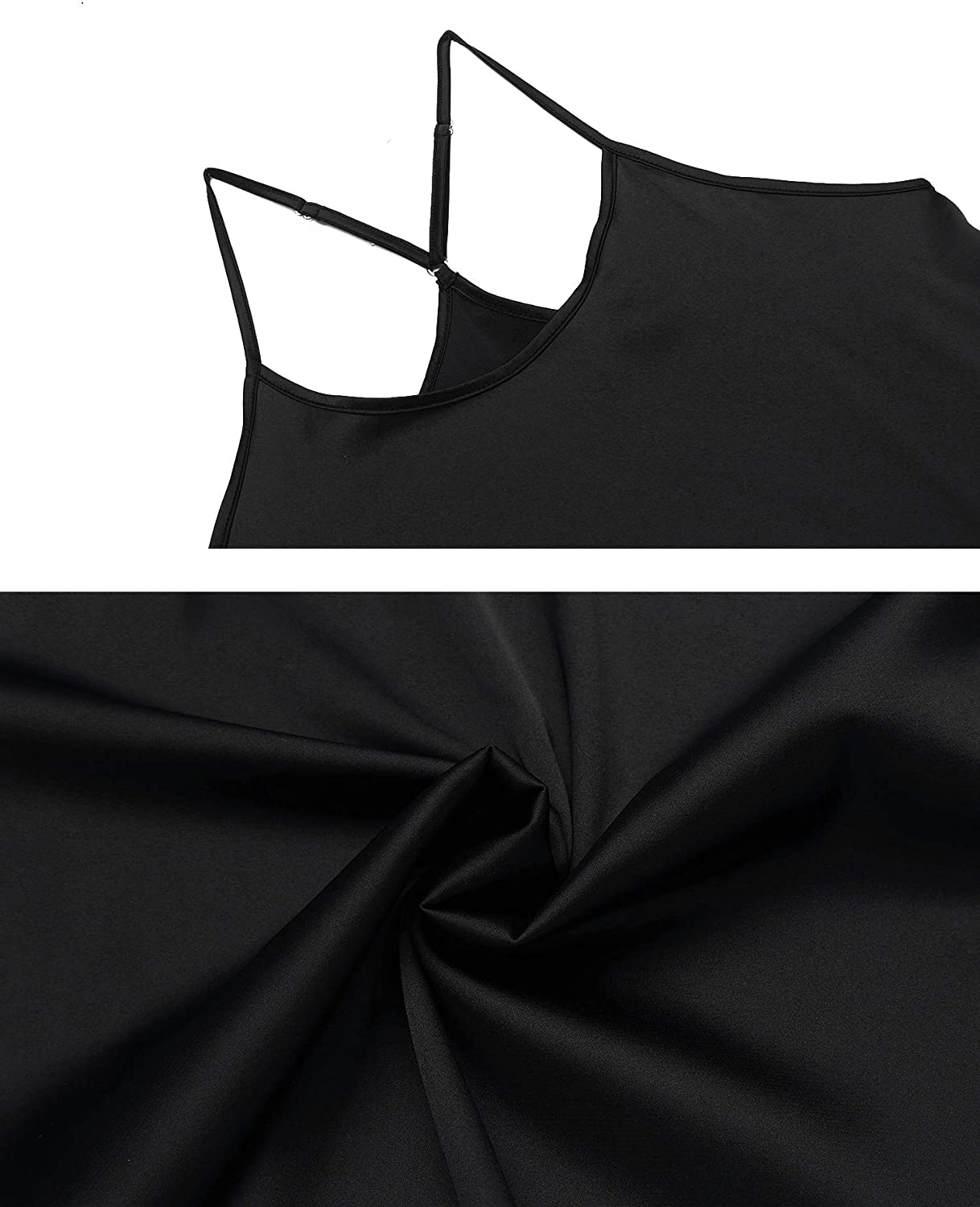 Ekouaer Pajamas Womens Sexy Lingerie Satin Sleepwear Silk Cami Shorts Set Soft Sleep Pjs 2 Piece Nightwear Gift Apparel & Accessories > Clothing > Sleepwear & Loungewear Kylie Max   
