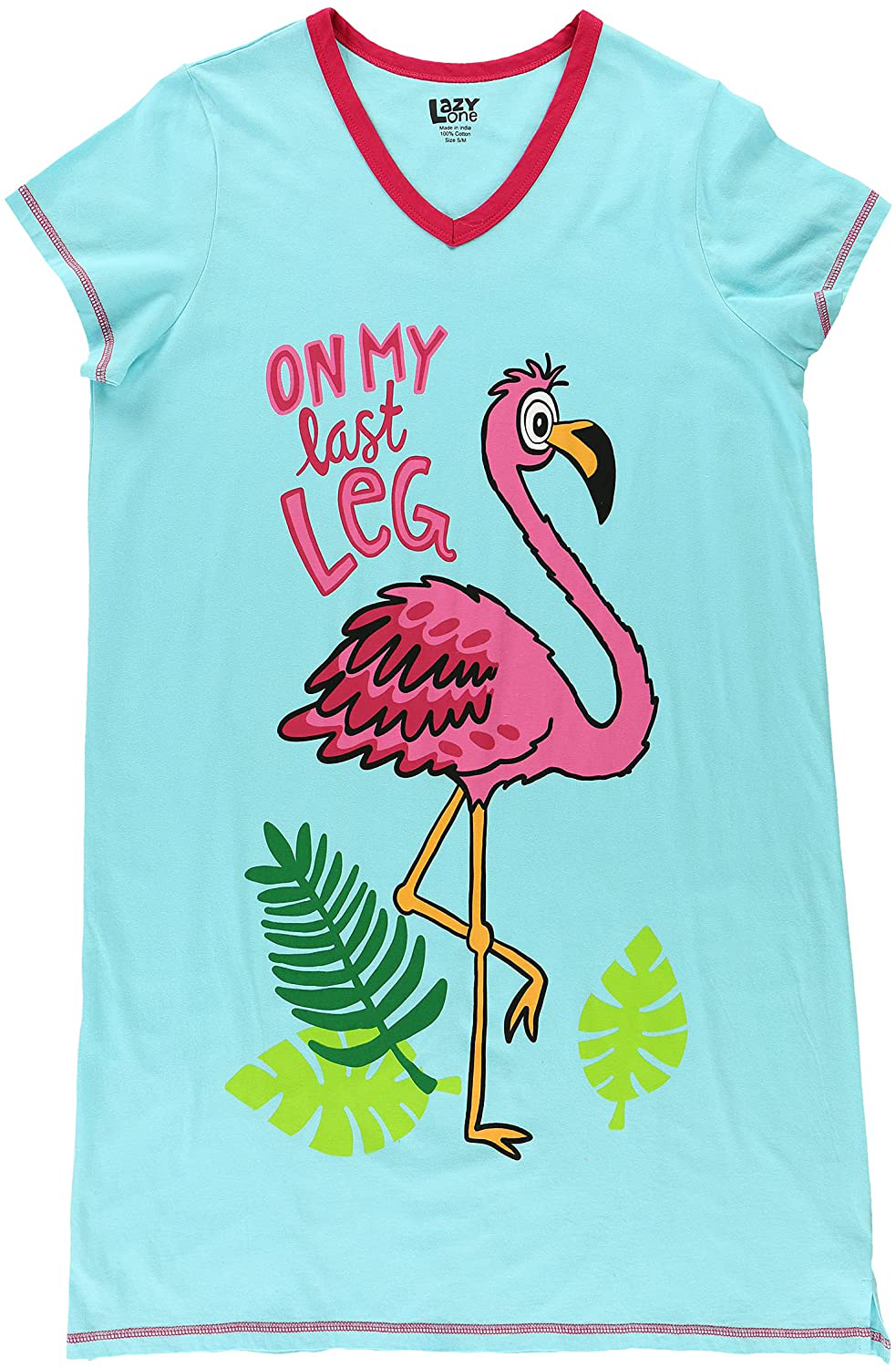 Lazy One V-Neck Nightshirts for Women, Animal Designs Apparel & Accessories > Clothing > Sleepwear & Loungewear > Nightgowns Kylie Max   