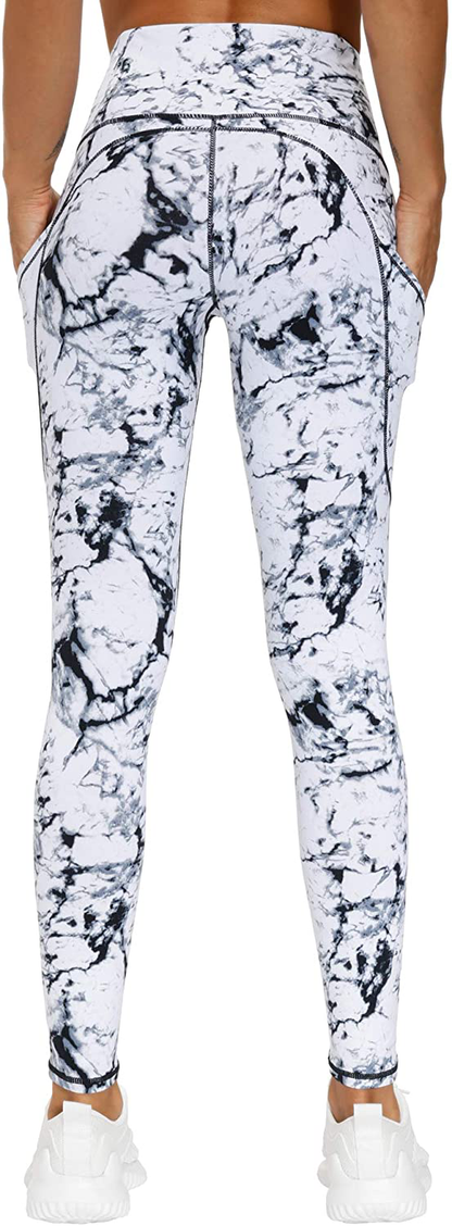 THE GYM PEOPLE Thick High Waist Yoga Pants with Pockets, Tummy Control Workout Running Yoga Leggings for Women Apparel & Accessories > Clothing > Activewear THE GYM PEOPLE   