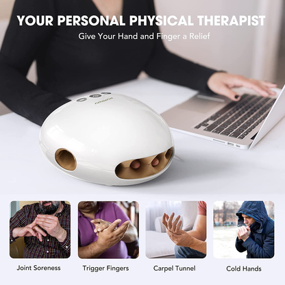 KUMIWU Hand Massager with Heat, 3 Modes and 3 Levels Air Pressure Point Hand Finger Massager Machine, Pain Relief for Arthritis and Carpal Tunnel, Gifts for Women Arts & Entertainment > Party & Celebration > Gift Giving KUMIWU   