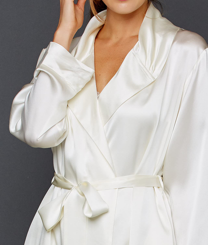 Julianna Rae Women'S Estelle 100% Silk Robe Apparel & Accessories > Clothing > Sleepwear & Loungewear > Robes Julianna Rae   
