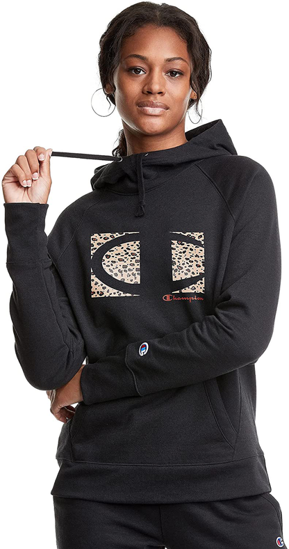 Champion Women'S Powerblend Fleece Hoodie, Big C Graphic Logo Apparel & Accessories > Clothing > Activewear Kylie Max   