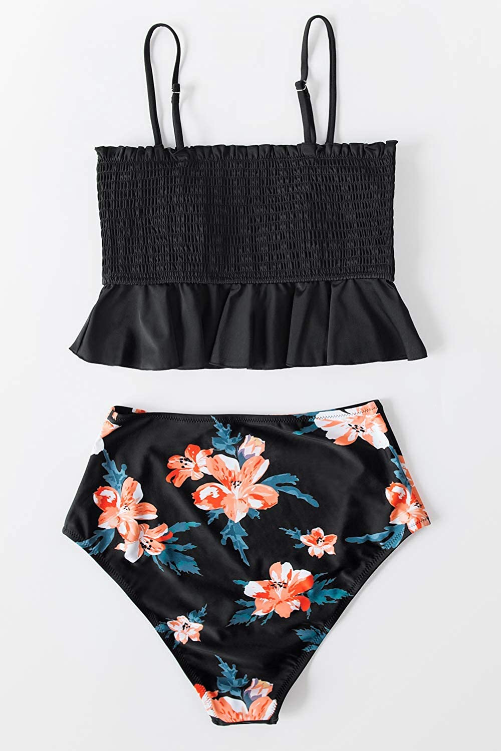 CUPSHE Women'S High Waist Bikini Swimsuit Ruffle Two Piece Bathing Suit  Kylie Max   