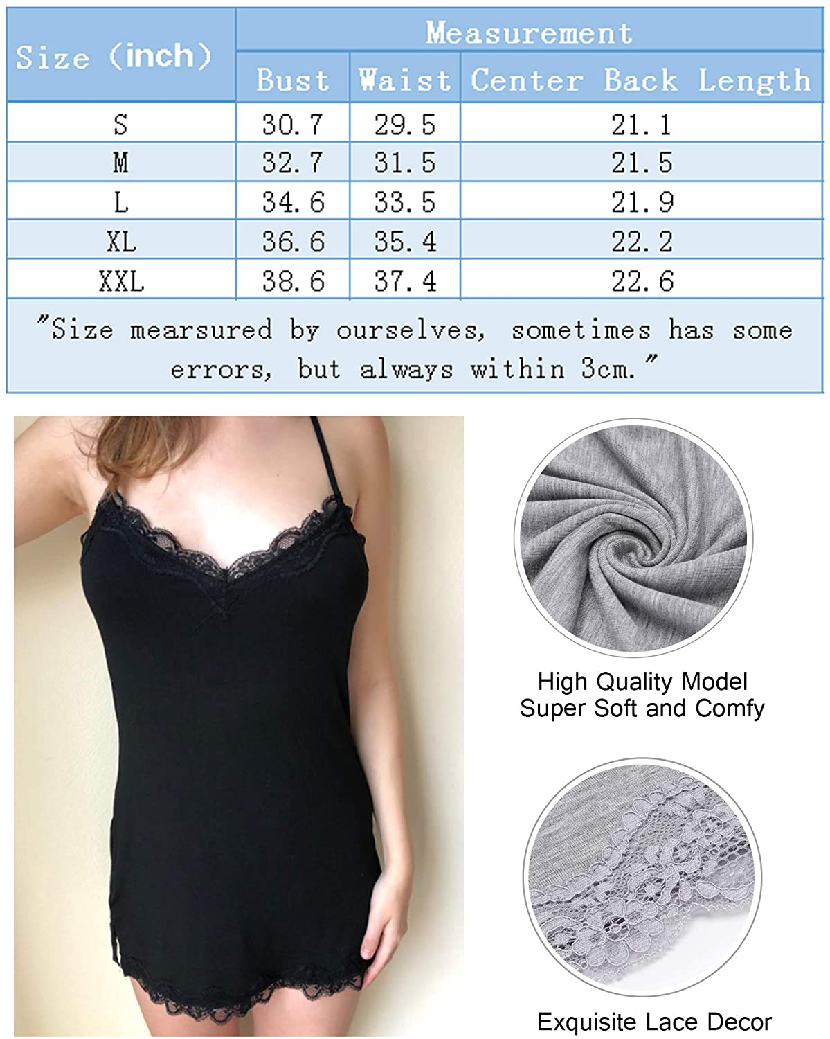Avidlove Womens Sexy Sleepwear Sexy Chemise Lingerie Cotton Nightgowns for Women Apparel & Accessories > Clothing > Underwear & Socks > Lingerie Kylie Max   