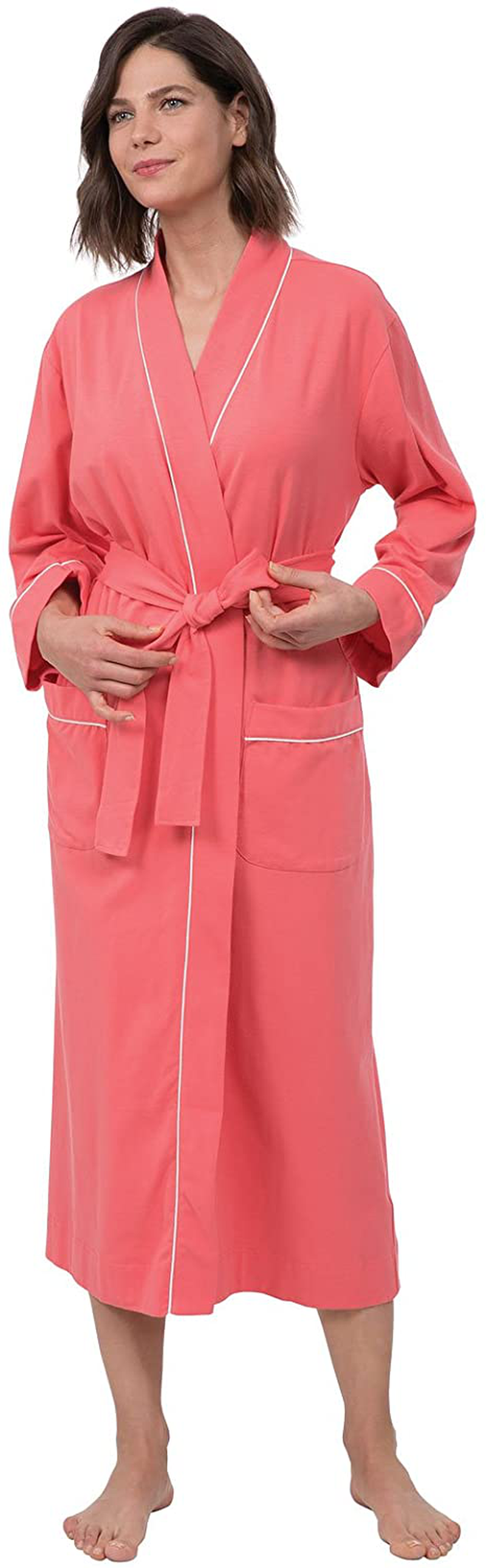 Pajamagram Long Women'S Cotton Robes - Soft Robe Womens Apparel & Accessories > Clothing > Sleepwear & Loungewear > Robes PajamaGram   
