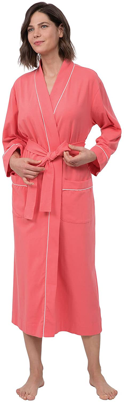 Pajamagram Long Women'S Cotton Robes - Soft Robe Womens Apparel & Accessories > Clothing > Sleepwear & Loungewear > Robes PajamaGram   