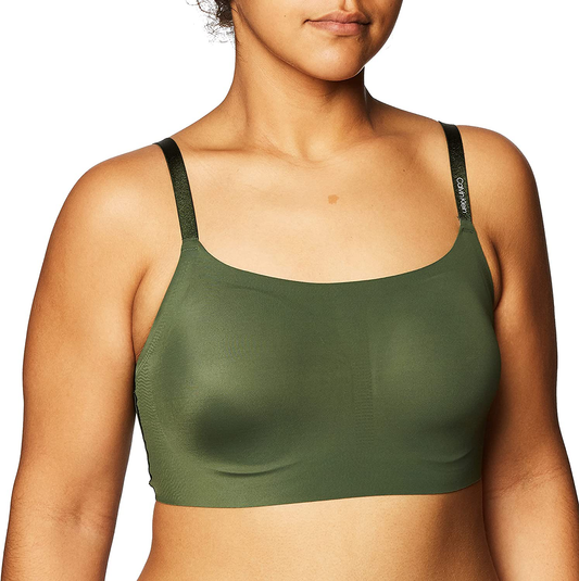 Calvin Klein Women'S Invisibles Comfort Seamless Adjustable Skinny Strap Bralette Bra Apparel & Accessories > Clothing > Underwear & Socks > Bras Kylie Max   