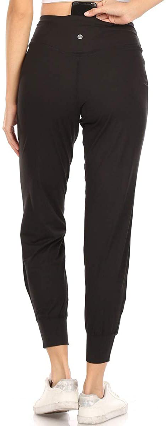 Leggings Depot Women'S Printed Solid Activewear Jogger Track Cuff Sweatpants Apparel & Accessories > Clothing > Activewear Kylie Max   