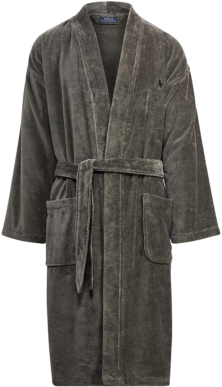 Polo Ralph Lauren Underwear Men'S Solid Velour Kimono Robe Apparel & Accessories > Clothing > Sleepwear & Loungewear > Robes Kylie Max   