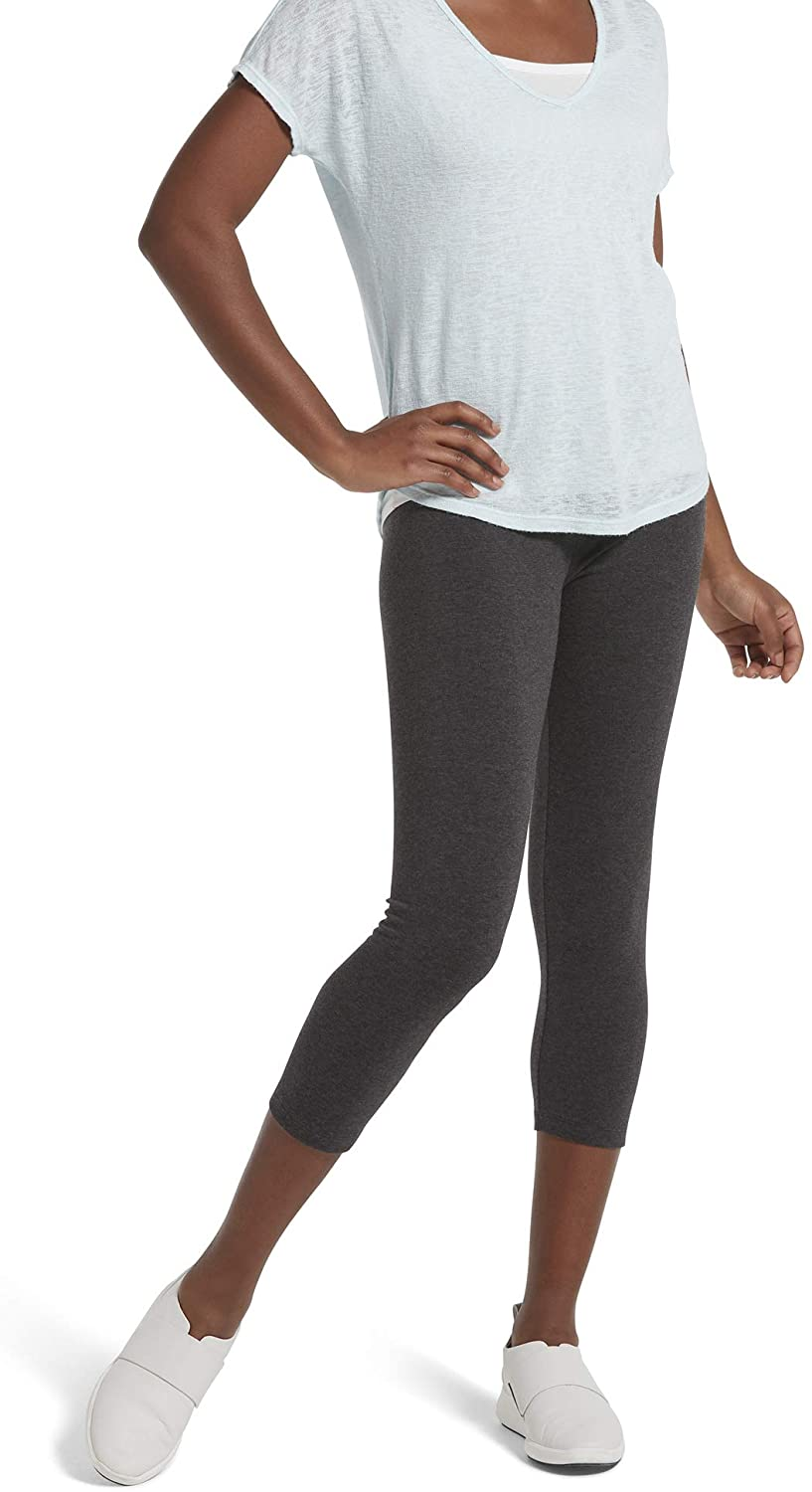 No Nonsense Women'S Cotton Capri Legging Apparel & Accessories > Clothing > Underwear & Socks > Shapewear No Nonsense Charcoal Heather Medium 