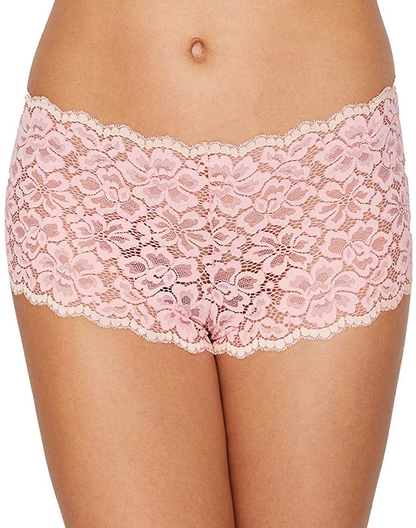 Maidenform Women'S Casual Comfort Cheeky Boyshort Apparel & Accessories > Clothing > Underwear & Socks > Underwear Maidenform Rose Bloom Pink/Shell Pink 8 