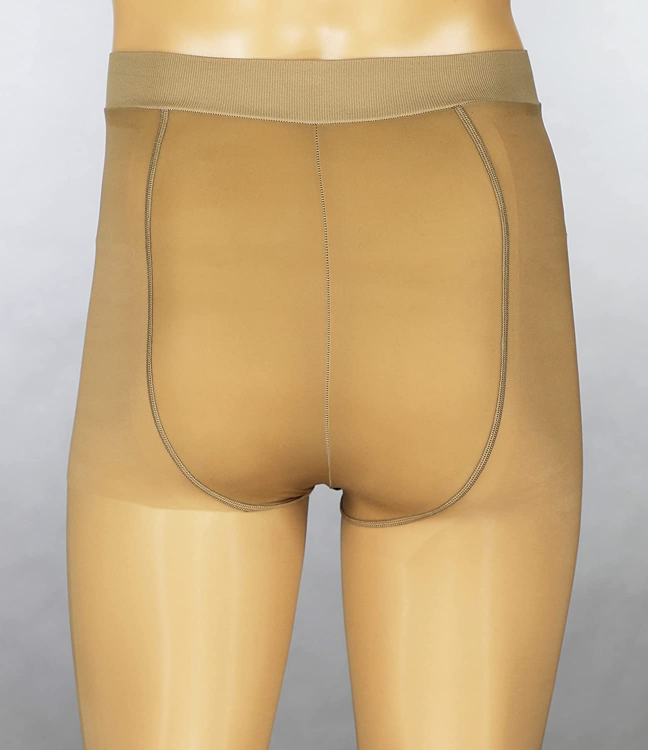 Glossy Mens Pantyhose with Fly Pouch Apparel & Accessories > Clothing > Underwear & Socks > Shapewear Generic   