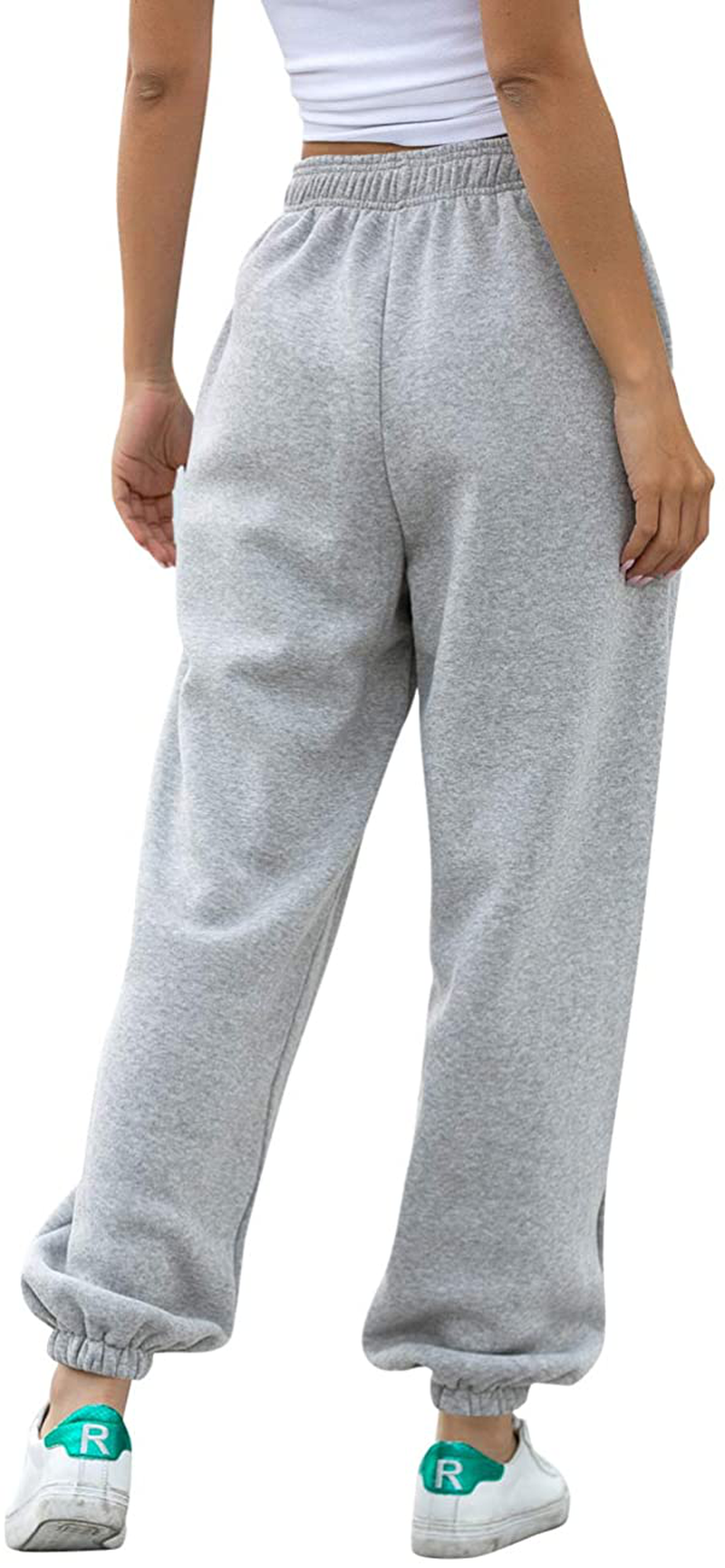 Hesayep Women'S High Waisted Sweatpants Workout Active Joggers Pants Baggy Lounge Bottoms Apparel & Accessories > Clothing > Activewear Kylie Max   