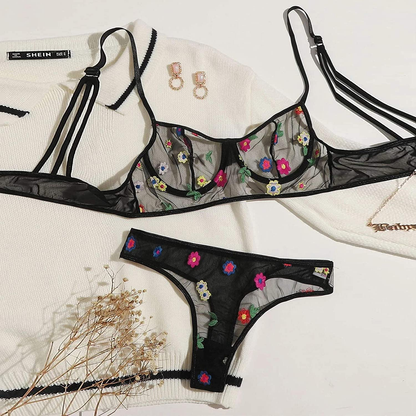 Women Perspective Strappy Bralette Sexy Sling Lingerie Teddy Corset Babydolls Chemise,Sleepwear Lace Bras&Thong Pajamas Set Apparel & Accessories > Clothing > Underwear & Socks > Shapewear aneralied   