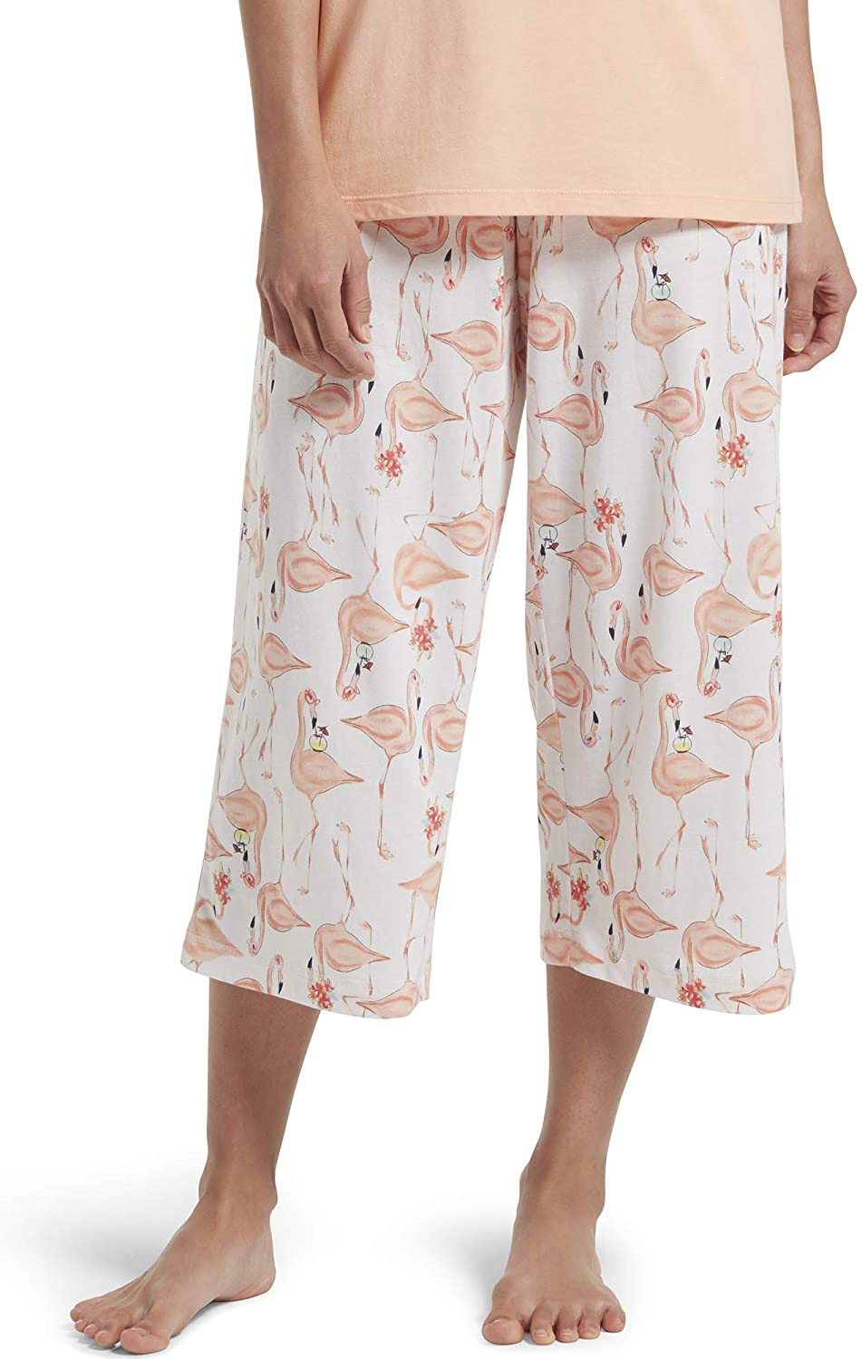 HUE Womens Printed Knit Capri Pajama Sleep Pant Apparel & Accessories > Clothing > Sleepwear & Loungewear > Pajamas Kylie Max   